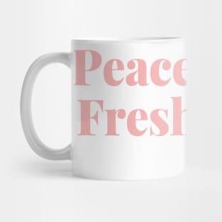 Peace. Love. Fresh Start. Happy New Year Mug